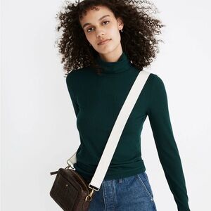 Madewell Black Ribbed Turtleneck Sweater
